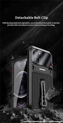 Case For Samsung Galaxy Belt Clip Stand Cover + Tempered Glass - Picture 8 of 14