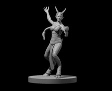 Satyr Female Bard 28mm Scale DND D D Tabletop Miniature V2