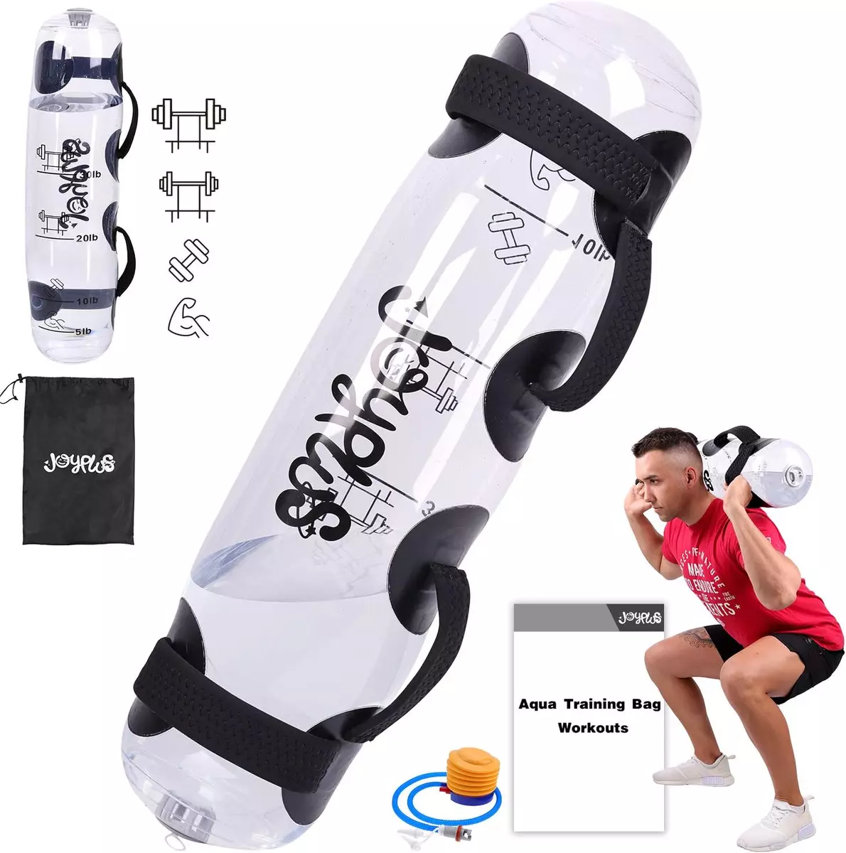 Aqua Bag Workout Adjustable Training Bag and Power Bag with Water