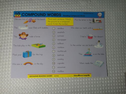 GeoSafari Electronic Learning Game Replacement Card Reading Games #9&10 EI 8726 - Picture 2 of 2