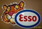 Very Cool ESSO Tiger Sign, Die-Cut- Great Color, Graphics and Shine — photo 1