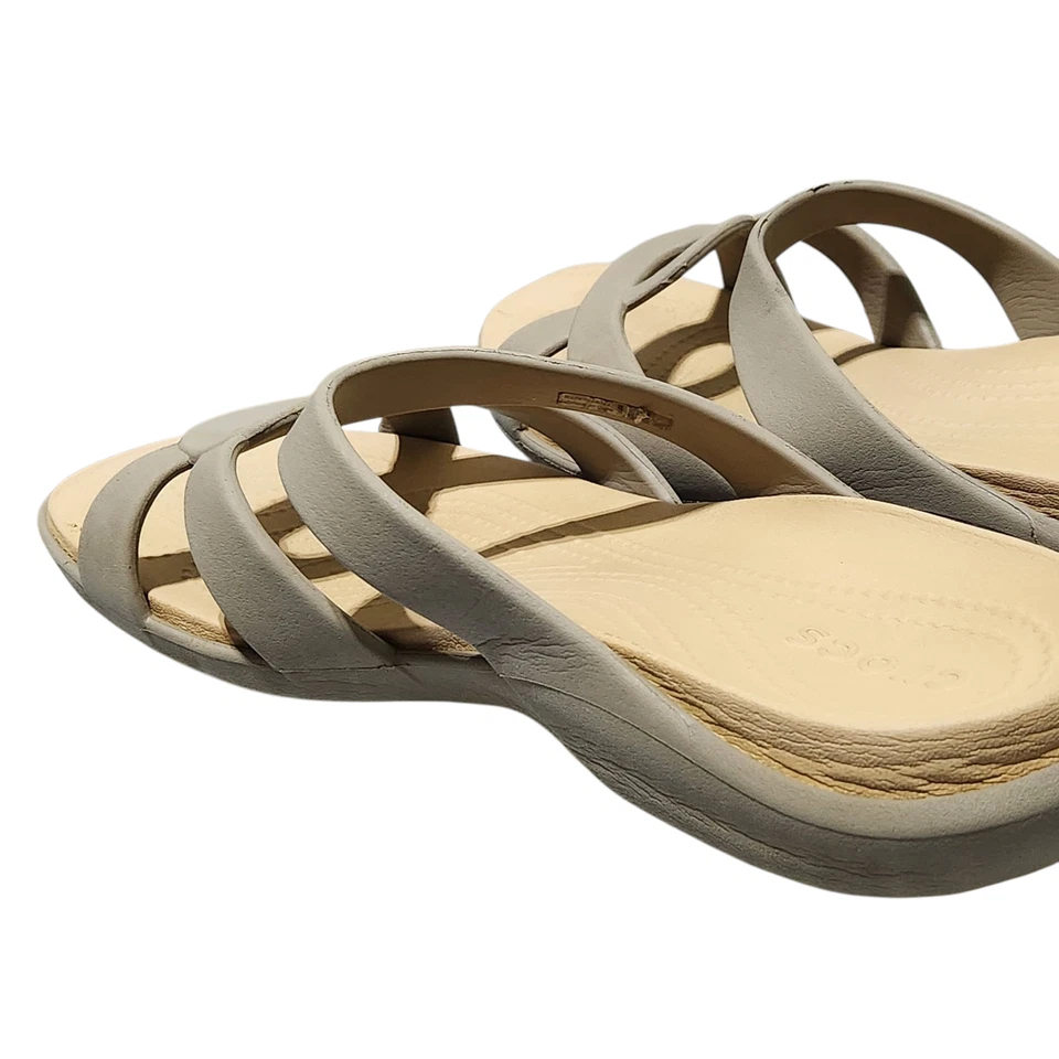 Sandalias Crocs Slides 11 Mujer Meleen Twist Ligeras Confort Mínimo Diario Foto 4 de 4