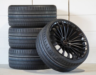 Breyton LS3 black + Continental Kompletträder 23 Zoll für BMW X5M F95 + X6M F96