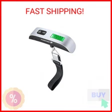 Fosmon Digital Luggage Scale, LCD Display Backlight Temperature Baggage Scale wi