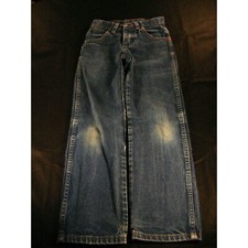 Wrangler Boys' JEANS 8 Slim Blue Denim Pants 13MWZBP Cowboy Cut Adjustable
