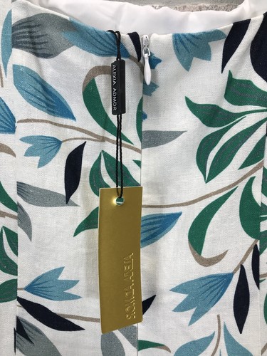 Alexia Admor Ariana Damenkleid Größe 8 fallende Taille Volantsaum Leinenmischung - Bild 11 von 19