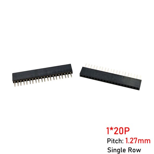 Pitch 2P-40P PCB Male / Female Pin Header Single / Double Row Connector 1.27mm - Picture 21 of 44