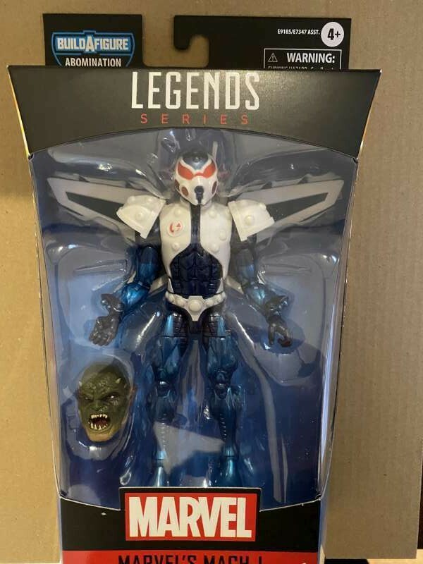 5 MARVEL LEGENDS abomination series miss marvel's mar-vell mach 1 rage