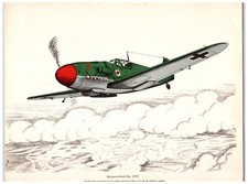 Lot of 14 Aeroplane Photo Supply Fighter Plane Collection Color Lithographs