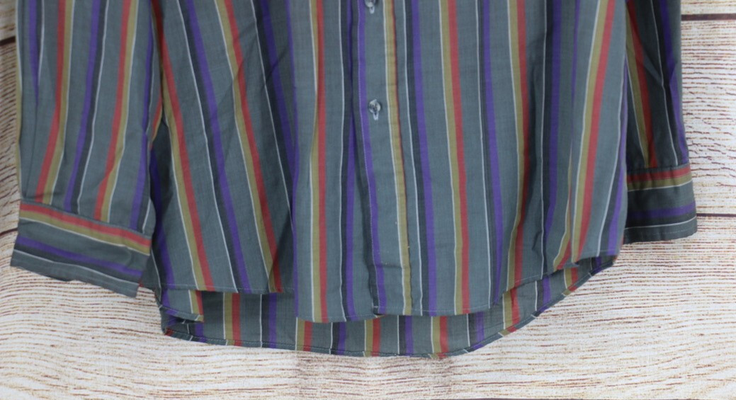 VINTAGE Basic Options Mens Size Large Button Up L… - image 4