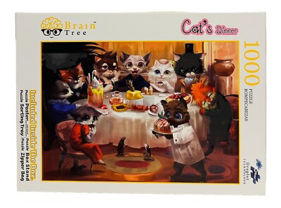 Cat s Dinner/Rip Squeak & Friends Kittens 1000/550 Piece Puzzle Bundle