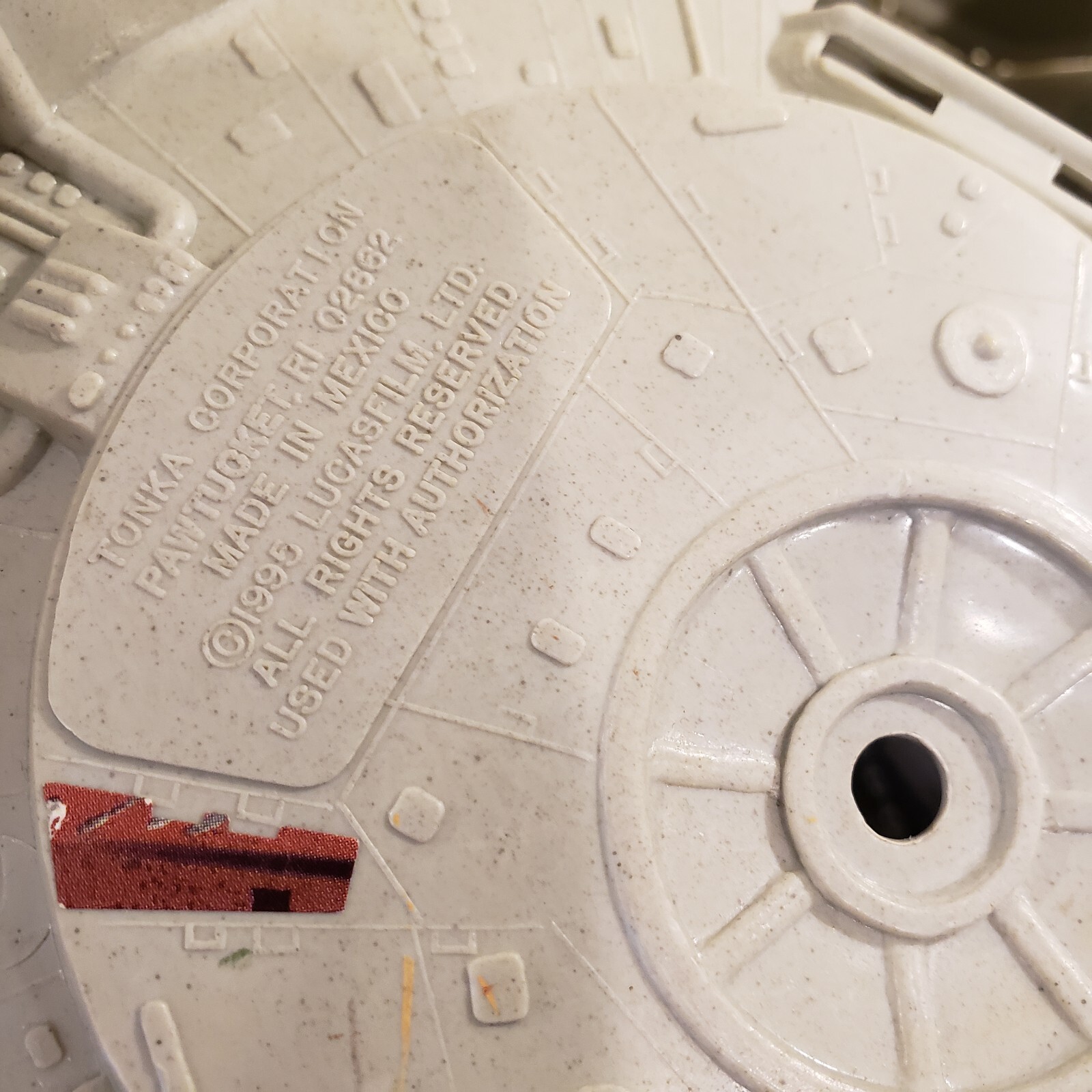 Vintage 1995 Star Wars Millenium Falcon Fighter Toy By Tonka FOR PARTS OR REPAIR