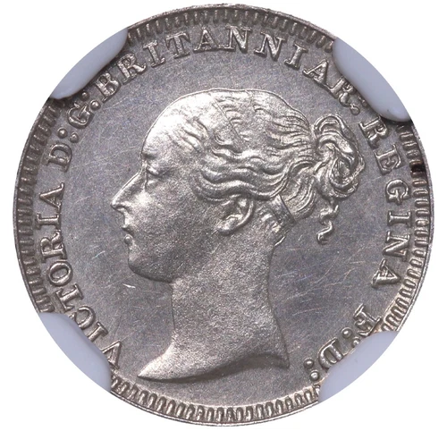 1885 Great Britain Queen Victoria Silver 1 Penny (MAUNDY) NGC MS 62