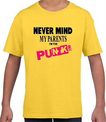 Never Mind The Parents T-Shirt I'm The Punk Unique Rock Musik Baby Kinder Oberteil Shirt