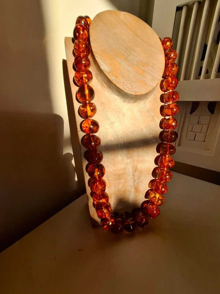 Collier En Ambre De La Baltique - Photo 3/4