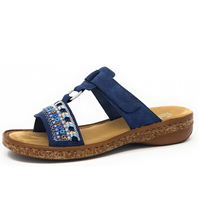 Rieker Damen Pantolette in Blau