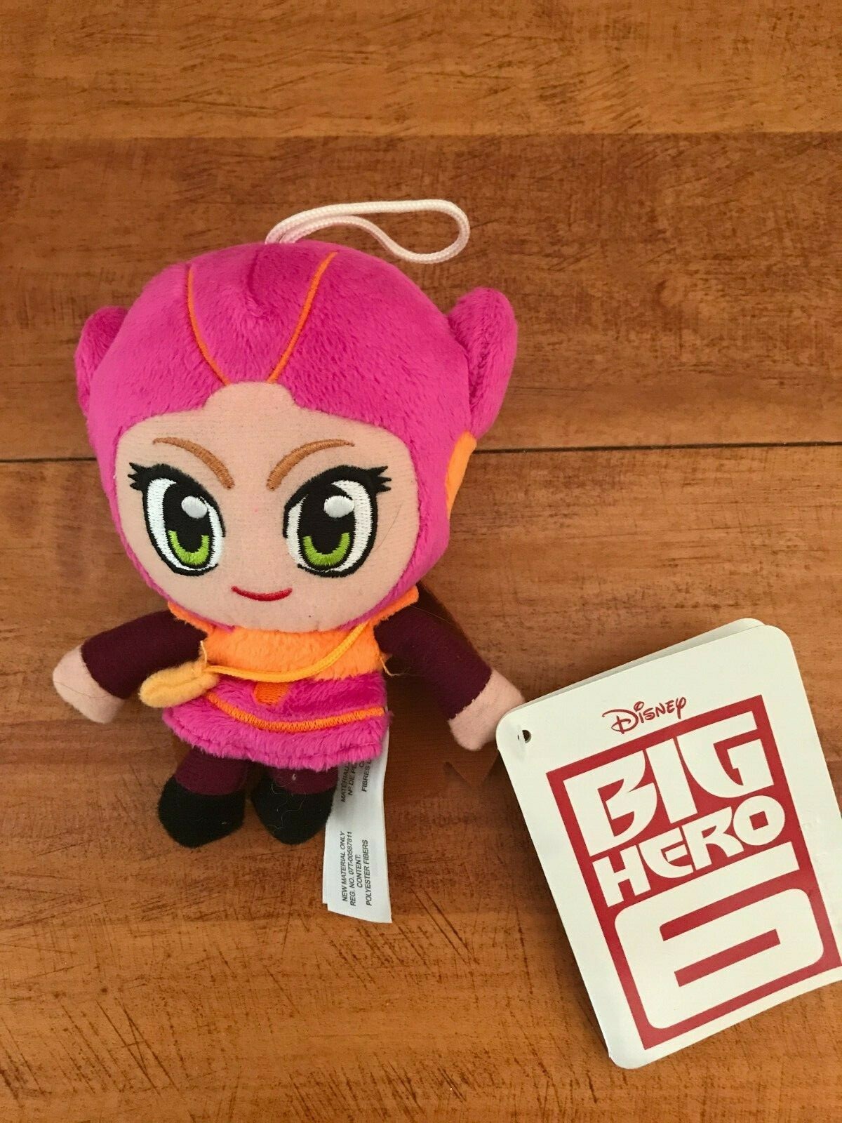 BIG HERO 6 - HONEY LEMON 4" PLUSH FIGURE DOLL BANDAI DISNEY - NEW