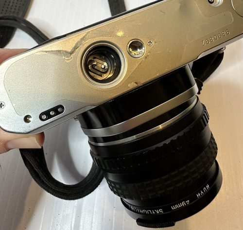 Vtg Asahi Pentax Me Camera Silver Black SMC PENTAX-M 50mm f/1.7 Lens Untested - Picture 13 of 20
