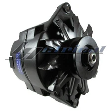 HIGH OUTPUT 200 AMP ALTERNATOR BLACK FOR CHEVY SBS BBC GM OLDS HOTROD 1 ONE WIRE