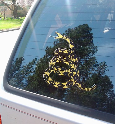 Dont Tread On Me Stickers Gadsden Flag Snakes Die Cut Decals 8''x8''  2 pack