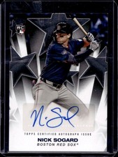 2025 Topps Nick Sogard Baseball Stars Auto Autograph RC #BSA2-NSO Red Sox