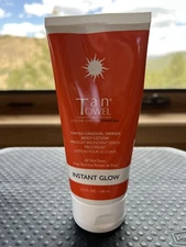 TanTowel Instant Glow ~Tinted Gradual Tanner Lotion 5.7 oz New Sealed Exp 