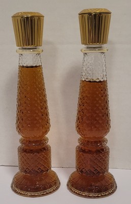 Vintage Avon Crystalli Colgan Bottle.  Candlestick Holder. Almost Full.