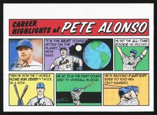 2022 Topps Heritage 1973 Comics Insert #73TC-14 Pete Alonso New York Mets