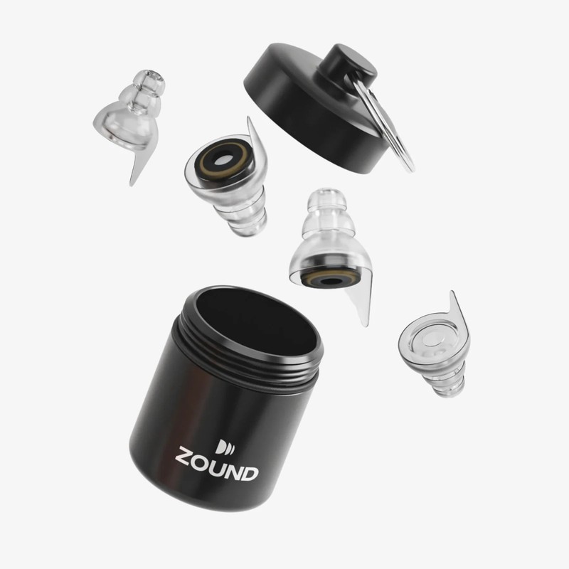 New NWOB Zound Concert Earplugs Black 21DB Noise Reduction