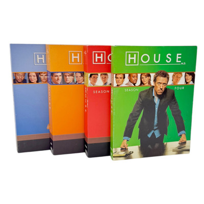 House: Seasons One Two Three Four (DVD, Anamorphic Widescreen) Lot of 4 Box Sets