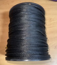 3/16" X 500' Foot Spool Of Jet Black Braided Utility Cord Rope Line