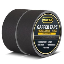 Matte Black Gaffers Tape 2 Inch x 30 Yards - Professional 2.0 Gaffer Tape