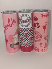 Barbie Tumbler 20oz Capacity Stainless Steel Cup With Lid Pink