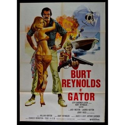 Werbeplakat Gator Burt Reynolds Jerry Reed Weston Hutton Gardner William A240