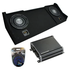 1994-2001 Fits Dodge Ram Ext Club Quad Harmony F104 Dual 10" Sub Box & CXA800.1