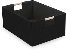 Foldable Fabric Storage Basket Shelves Linen Decorative Storage Bin