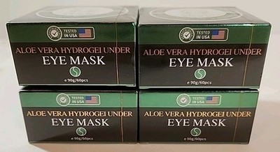 LOT 4 Aloe Vera Hydrogel Under Eyes Masks Patches 120Pcs for Dark Circles Puffy