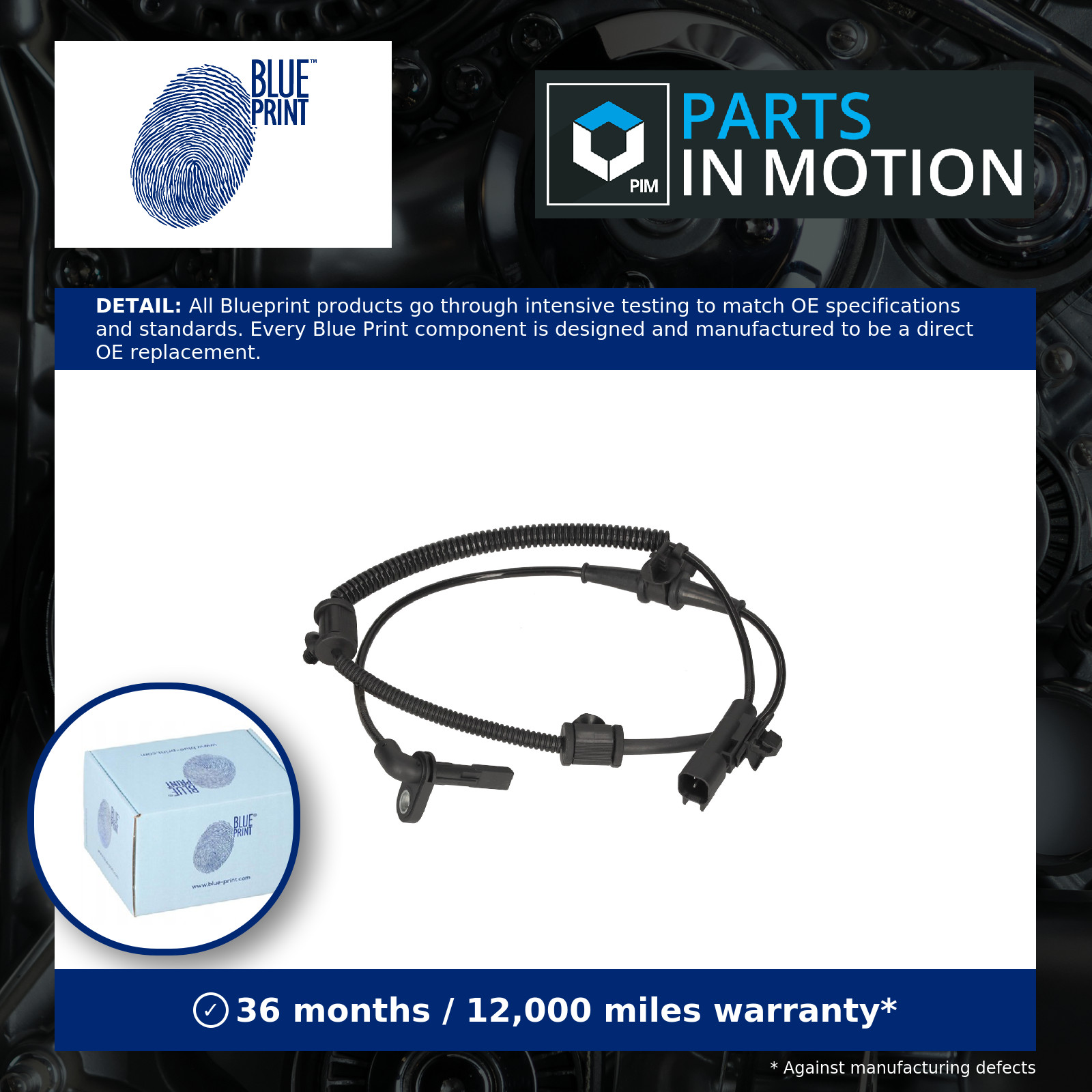 BLUE PRINT ADG07161 Wheel Speed Sensor Front Left Right Fits Opel Vauxhall - Image 6