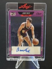 Jerry West Auto 9/25 Pro Set Pure Purple SSP Lakers NBA Logo Legend HOF