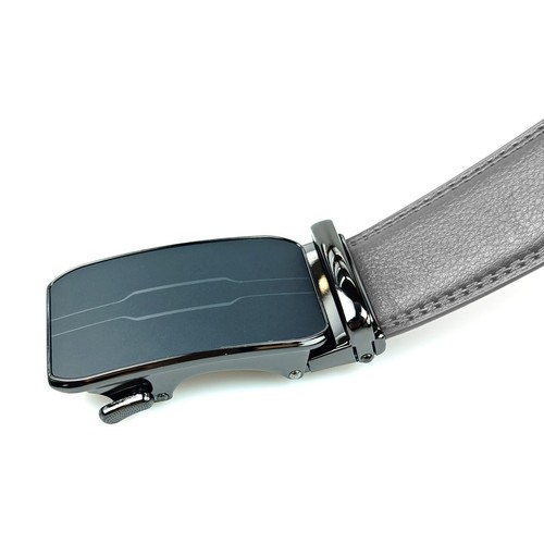 New Genuine Leather Mens Ratchet Belt Belts For Men Adjustable Automatic Buckle - Picture 30 of 47