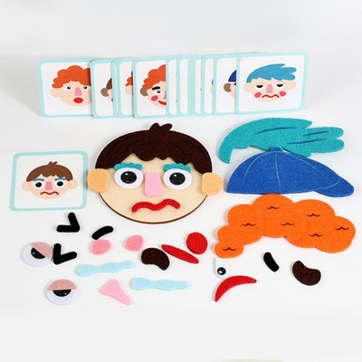 Emotion Learning Felts Board Observation Funny Emotional Learning