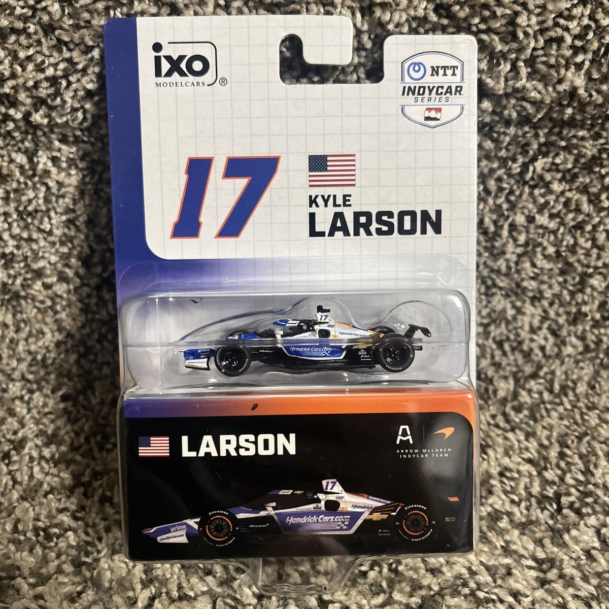 1:64 IXO KYLE LARSON 2025 HENDRICKCARS INDY 500 INDY CAR Diecast