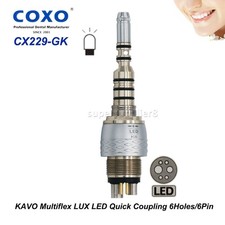 COXO For KaVo MULTIflex Coupler 6 Hole Dental Fiber Optic Handpiece Coupling