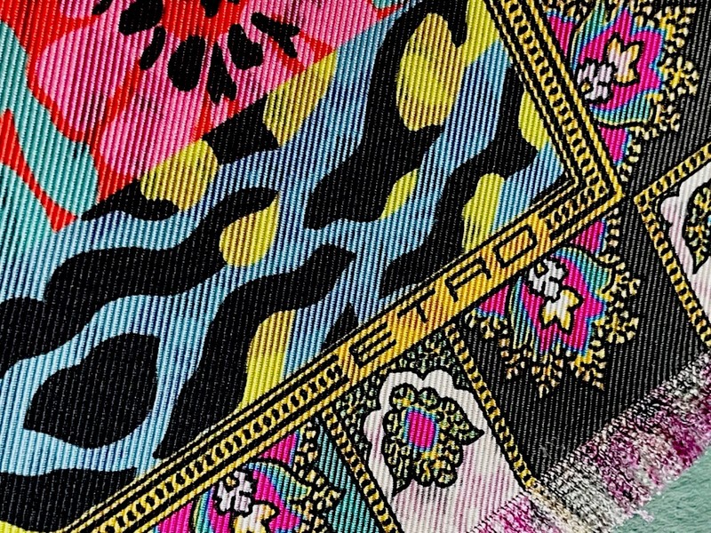 NWT Circo ETRO Double Sided silk SCARF, 27.56 “X 27.56” Square, 70cm X 70cm