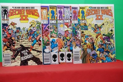 SECRET WARS II #1-2-4-5-6-7-9 (Marvel 1985)   High Grade
