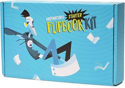 Official Andymation'S Flipbook Starter Kit for Kids & Adults with LED Light Pad