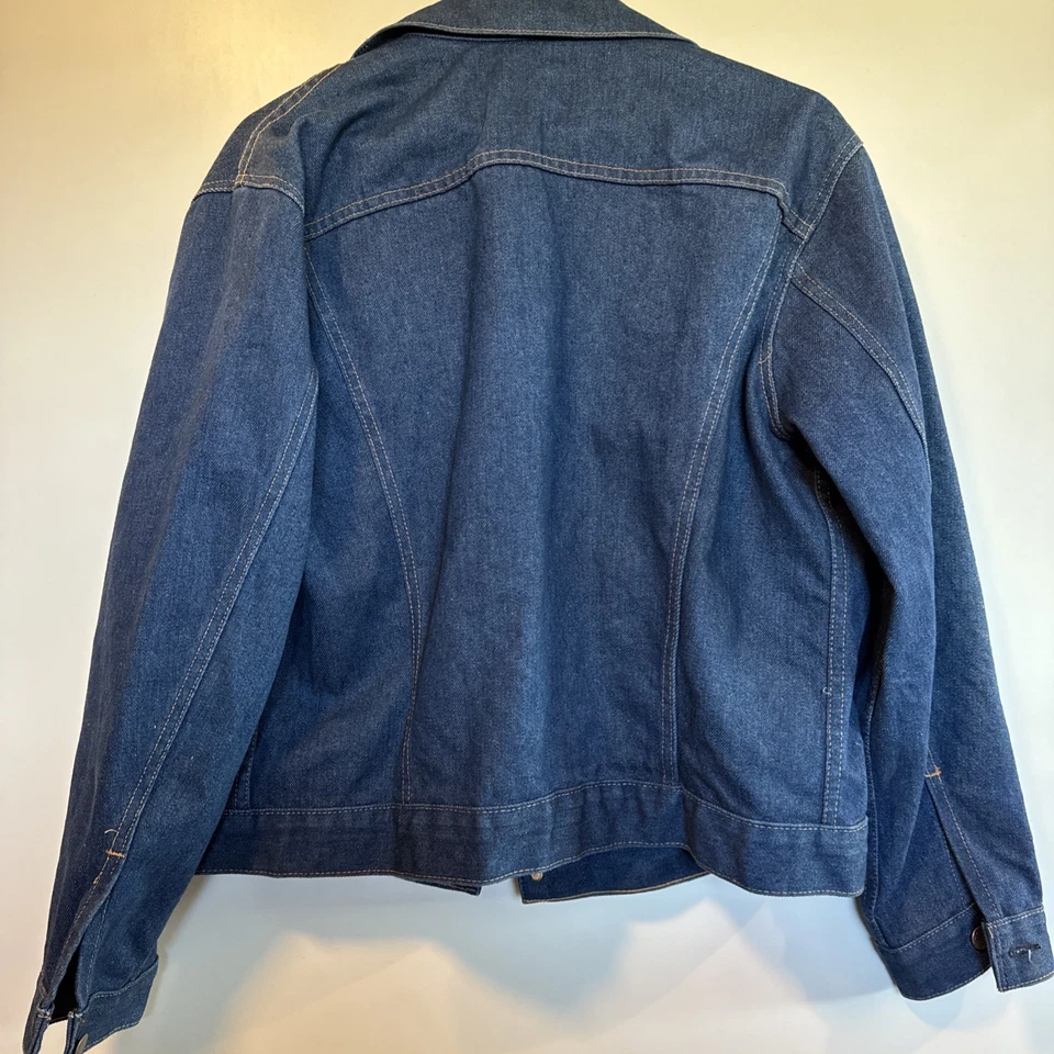 Chaqueta de Camionero Big Mac De Colección Para Hombre Talla 44 Azul Denim Años 90 Hecha en EE. UU. Foto 3 de 4