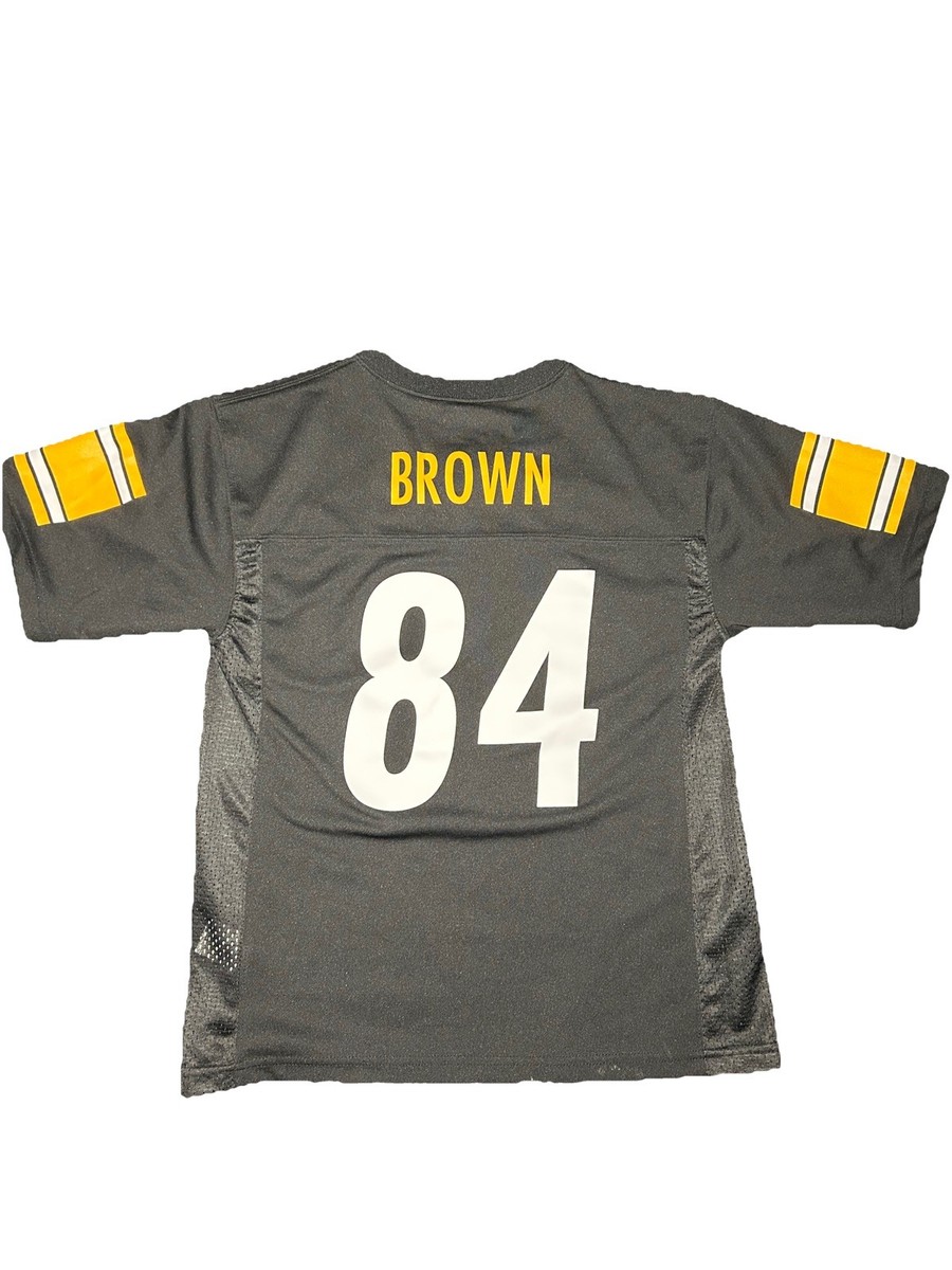 Nike Boys L Pittsburgh Steelers Black On Field A. Brown NFL