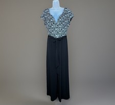 Connected Apparel Jumpsuit  Women 14 Black La...