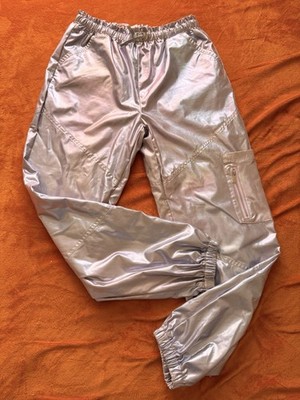 Limited Too Matalic Silver Lined Cargo Pants